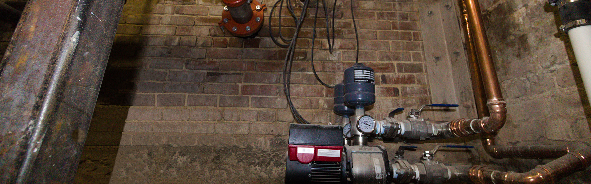 commercial pipes and plumbing
